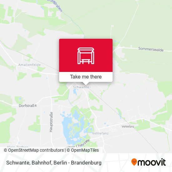 Schwante, Bahnhof map