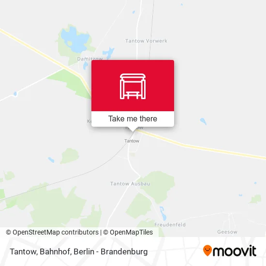 Карта Tantow, Bahnhof
