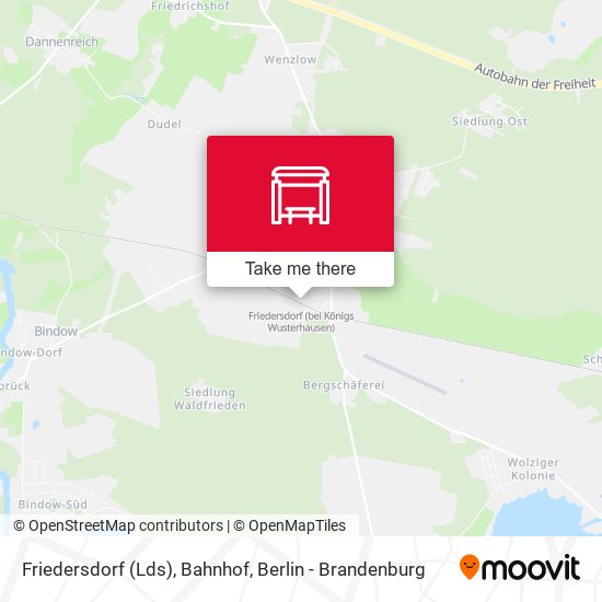 Friedersdorf (Lds), Bahnhof map