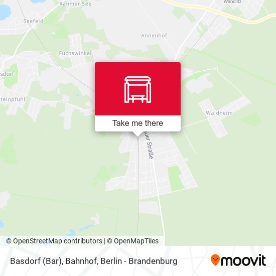 Basdorf (Bar), Bahnhof map