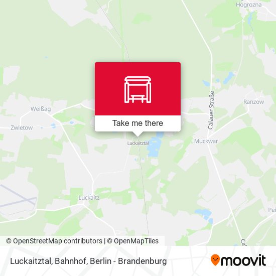 Luckaitztal, Bahnhof map