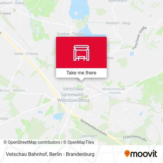 Карта Vetschau Bahnhof