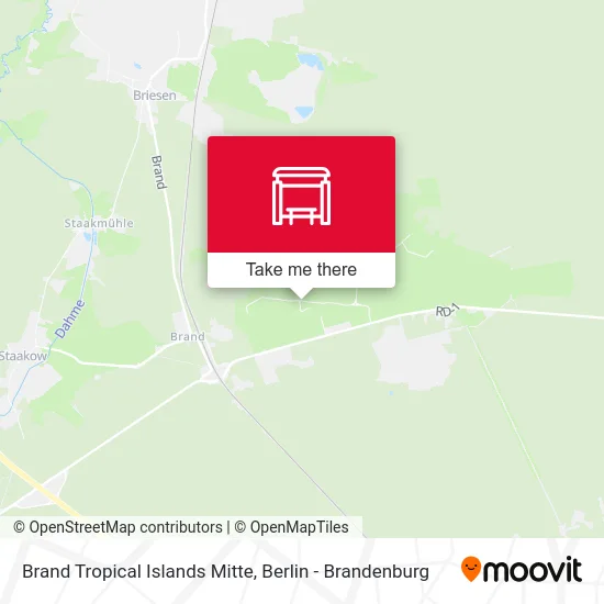 Brand Tropical Islands Mitte map