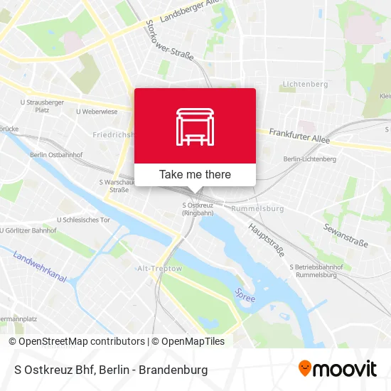 Карта S Ostkreuz Bhf