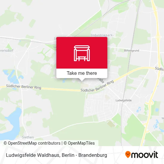 Ludwigsfelde Waldhaus map