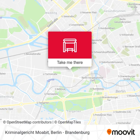 Карта Kriminalgericht Moabit