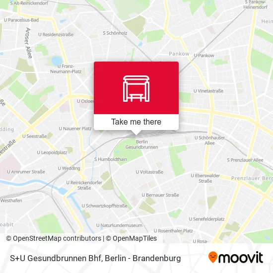 Карта S+U Gesundbrunnen Bhf
