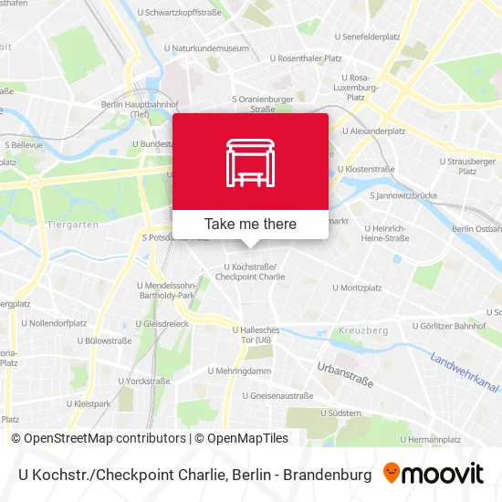 U Kochstr./Checkpoint Charlie map