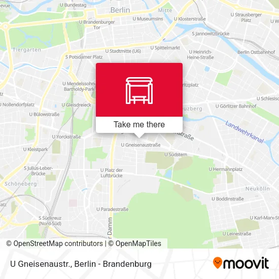 Карта U Gneisenaustr.