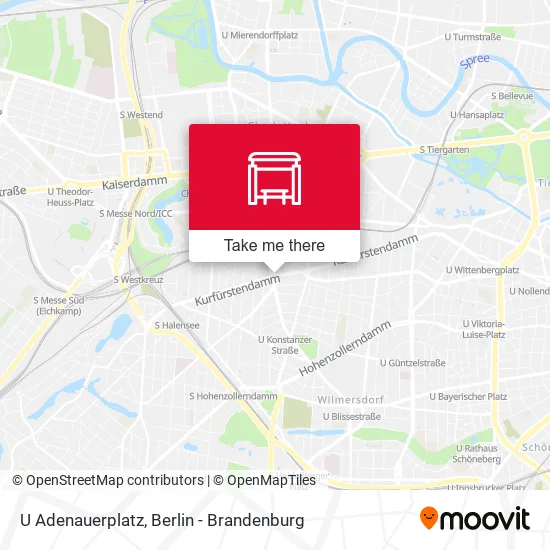 Карта U Adenauerplatz