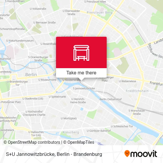 Карта S+U Jannowitzbrücke