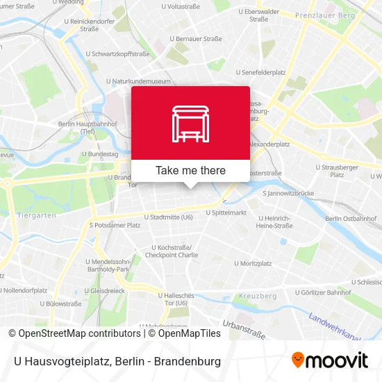 Карта U Hausvogteiplatz