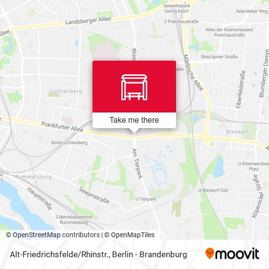 Карта Alt-Friedrichsfelde/Rhinstr.