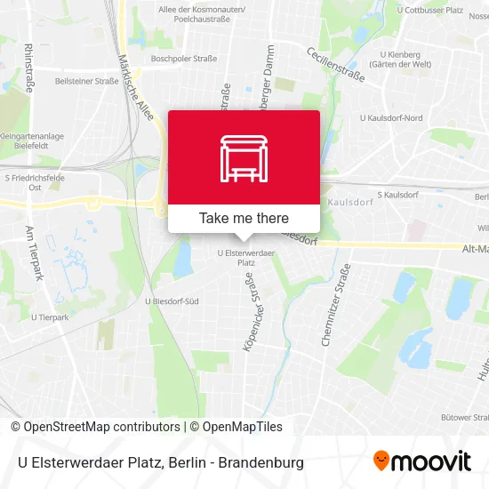 Карта U Elsterwerdaer Platz