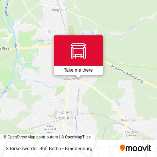 Карта S Birkenwerder Bhf