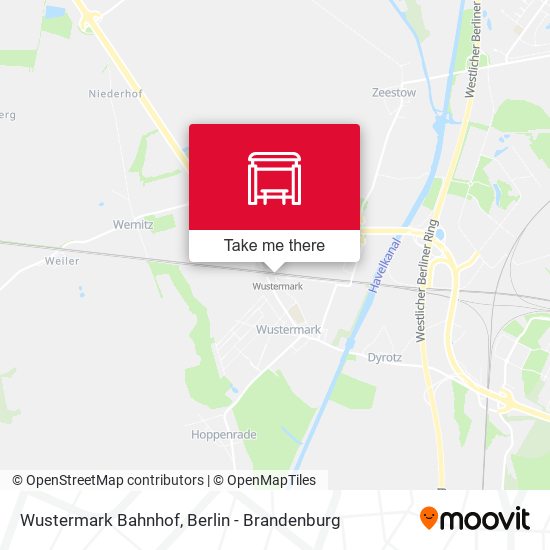 Wustermark Bahnhof map