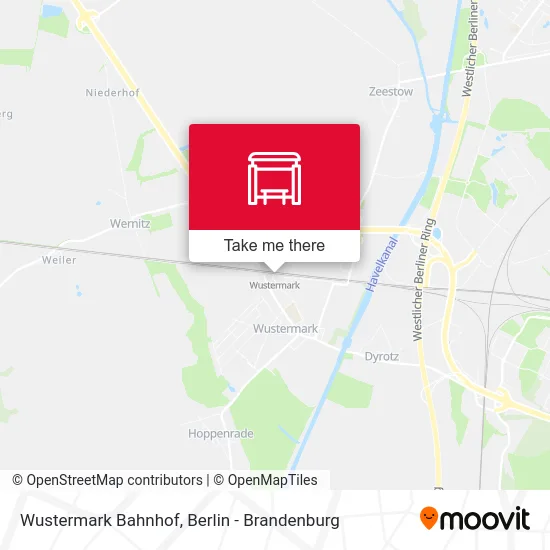 Wustermark Bahnhof map