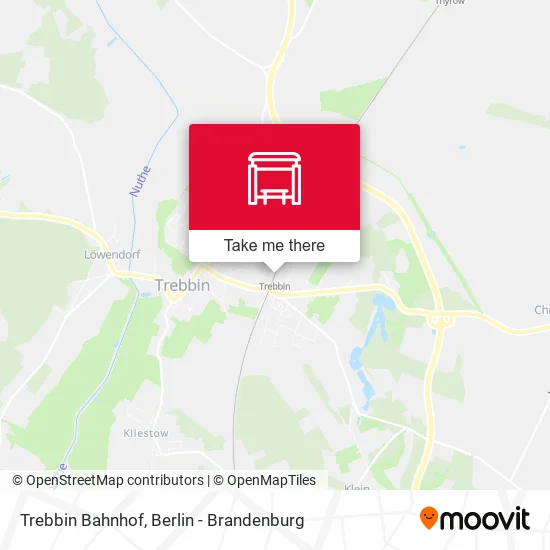 Карта Trebbin Bahnhof