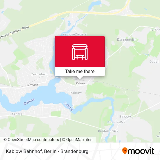 Kablow Bahnhof map