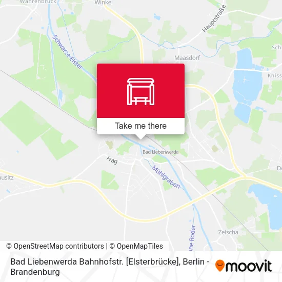Карта Bad Liebenwerda Bahnhofstr. [Elsterbrücke]