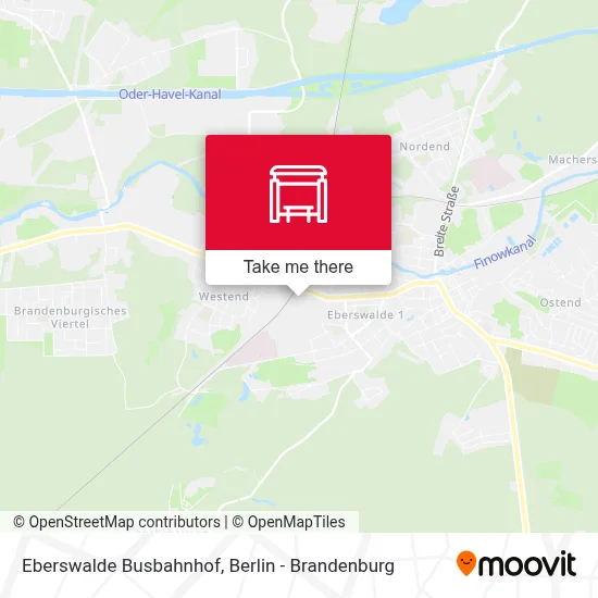 Eberswalde Busbahnhof map