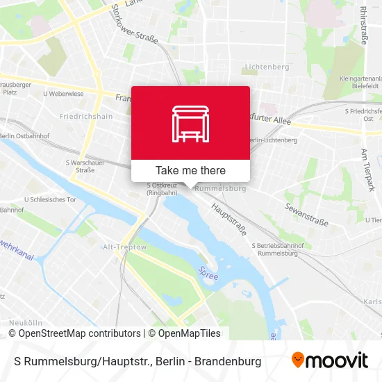 Карта S Rummelsburg/Hauptstr.