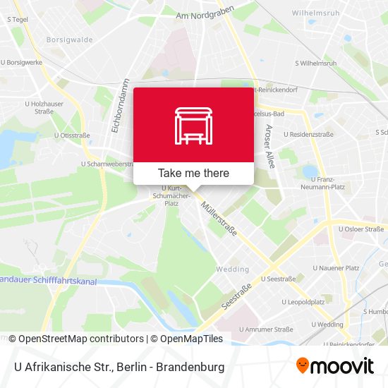 Карта U Afrikanische Str.