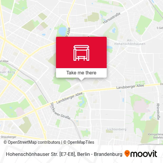 Карта Hohenschönhauser Str. [E7-E8]