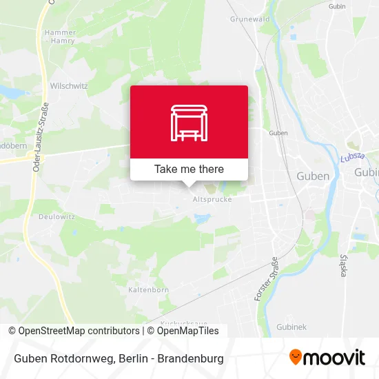 Guben Rotdornweg map