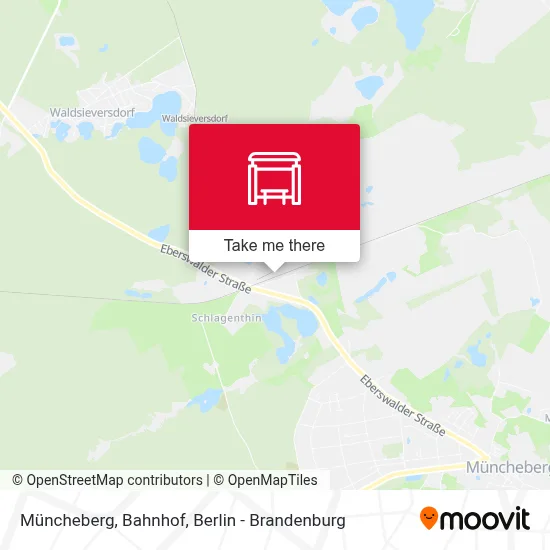 Müncheberg, Bahnhof map