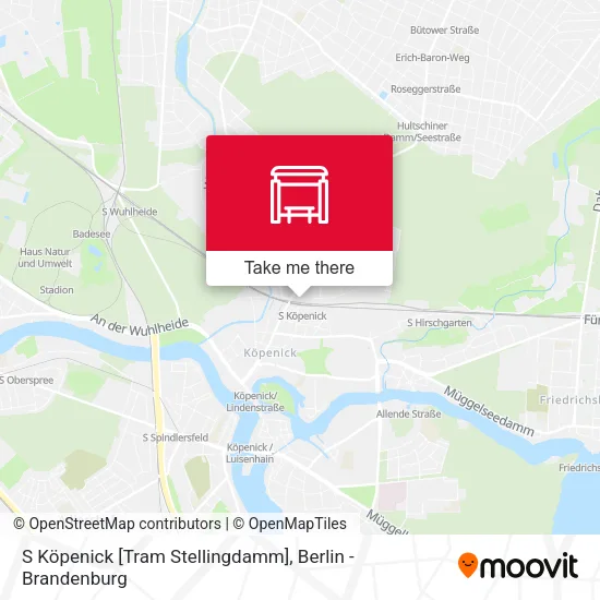 Карта S Köpenick [Tram Stellingdamm]