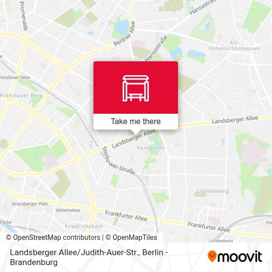 Landsberger Allee / Judith-Auer-Str. map