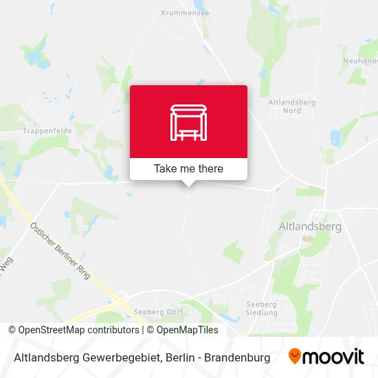 Altlandsberg Gewerbegebiet map