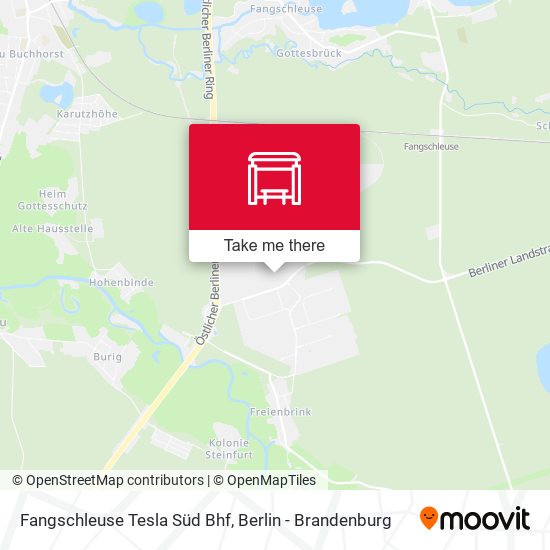 Fangschleuse Tesla Süd Bhf map