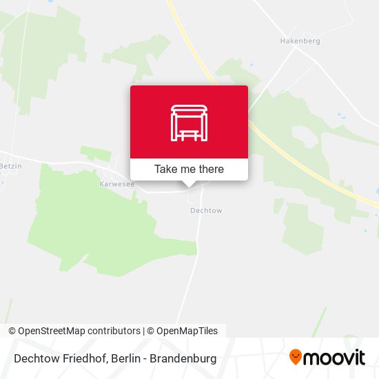 Dechtow Friedhof map