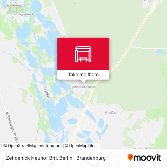 Карта Zehdenick Neuhof Bhf