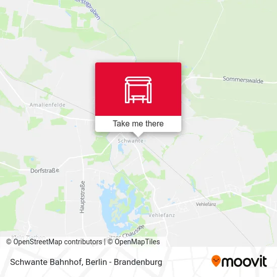 Schwante Bahnhof map