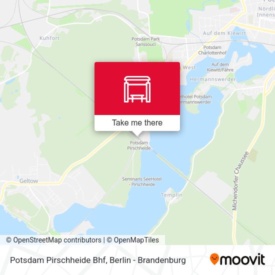 Карта Potsdam Pirschheide Bhf