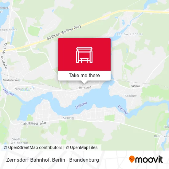 Zernsdorf Bahnhof map