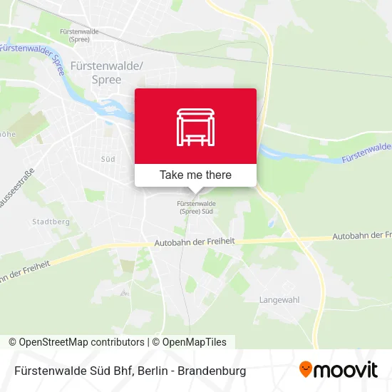 Карта Fürstenwalde Süd Bhf