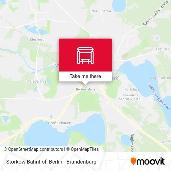 Карта Storkow Bahnhof