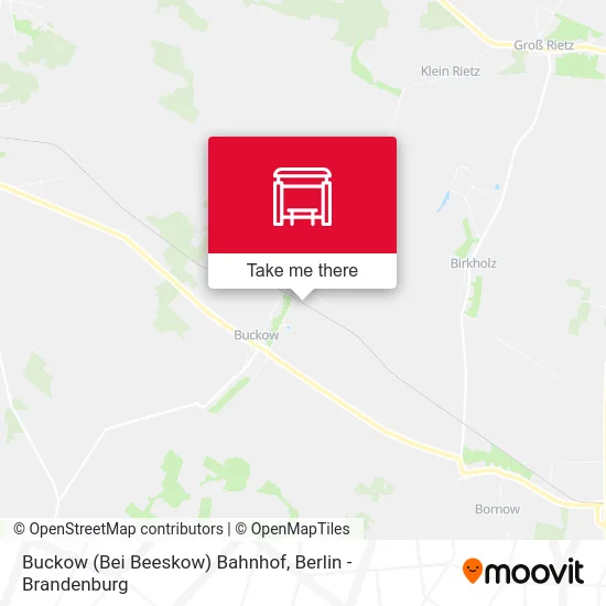Карта Buckow (Bei Beeskow) Bahnhof