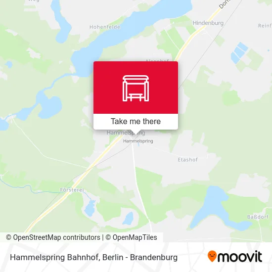 Hammelspring Bahnhof map