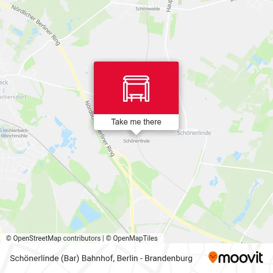 Schönerlinde (Bar) Bahnhof map