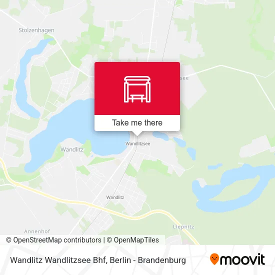 Карта Wandlitz Wandlitzsee Bhf