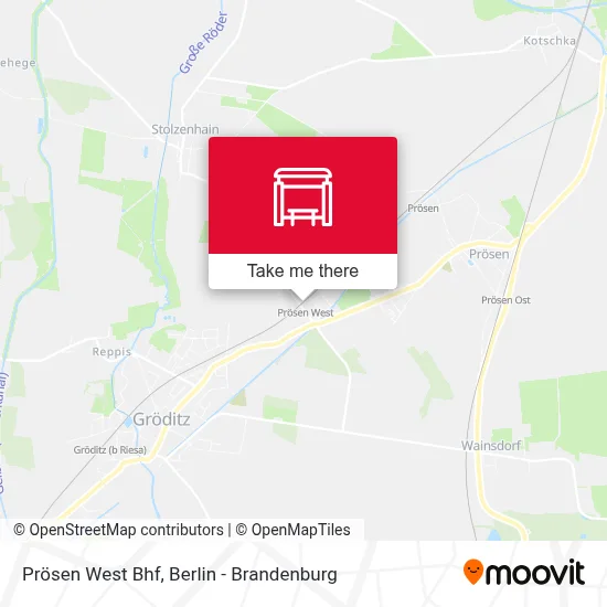 Prösen West Bhf map