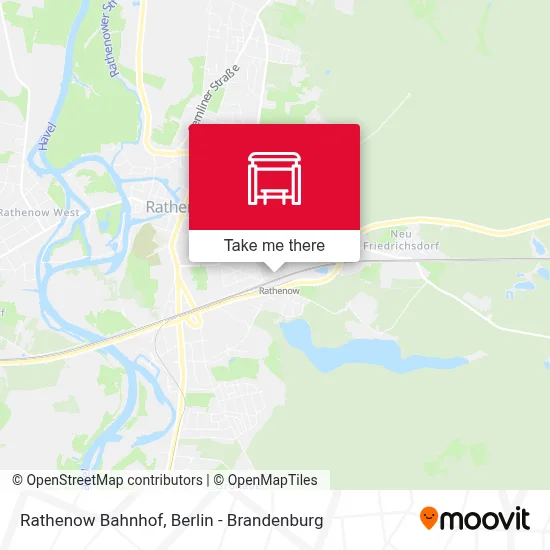Rathenow Bahnhof map