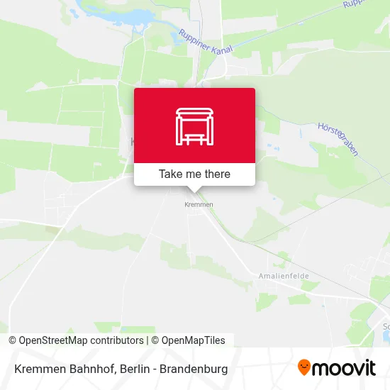 Kremmen Bahnhof map