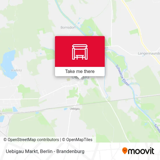 Uebigau Markt map