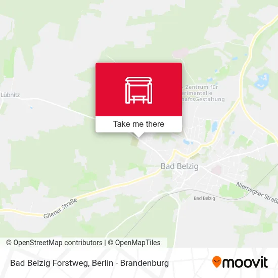Bad Belzig Forstweg map